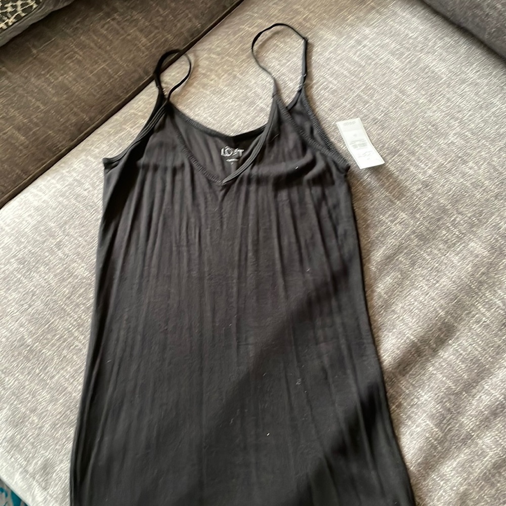 Black Adjustable Strap Tank Top